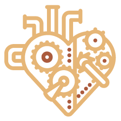 Heart steampunk icon
