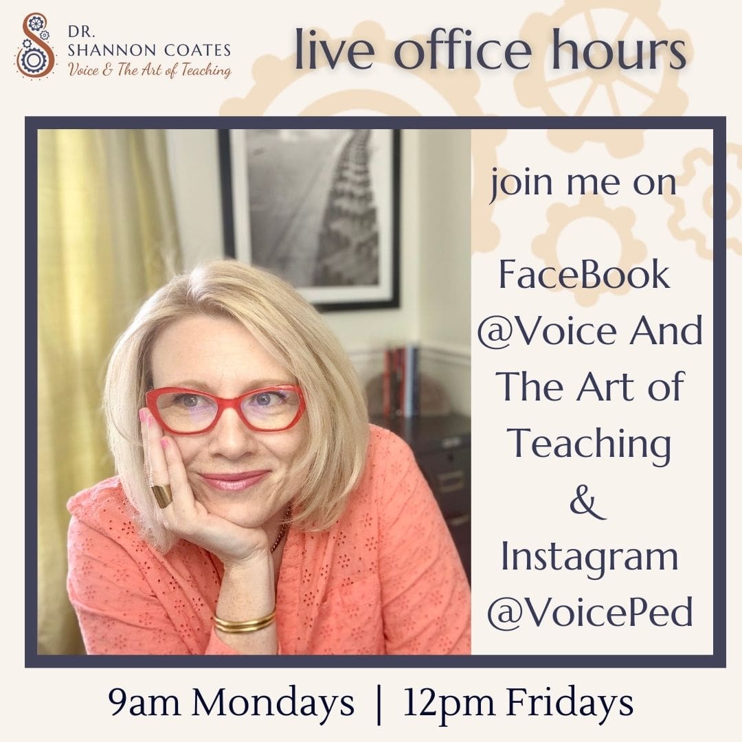 Weekly Live Office Hours on Instagram and Facebook, 9am Mondays and 12pm Fridays.