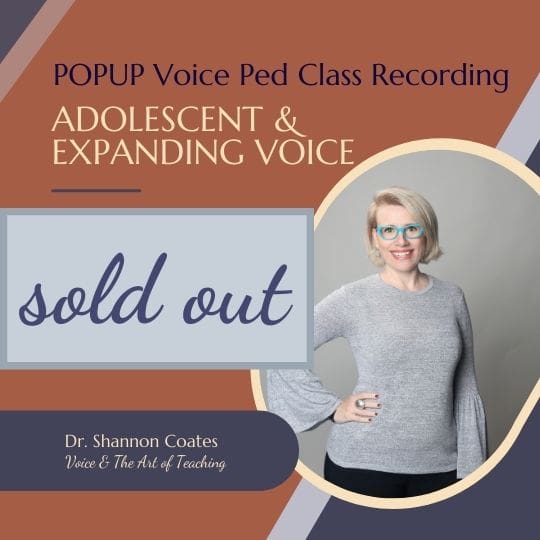 POPUP voiceped class recording - Adolescent Expanding Voice