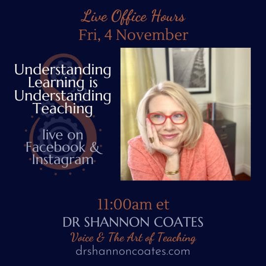 Live Office Hours - Understanding Learning is Understanding Teaching - 4 Nov