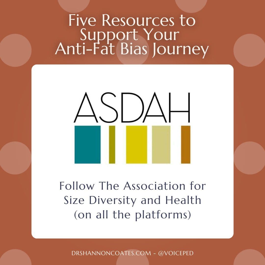 Orange background with polka dots, with the graphic for ASDAH.